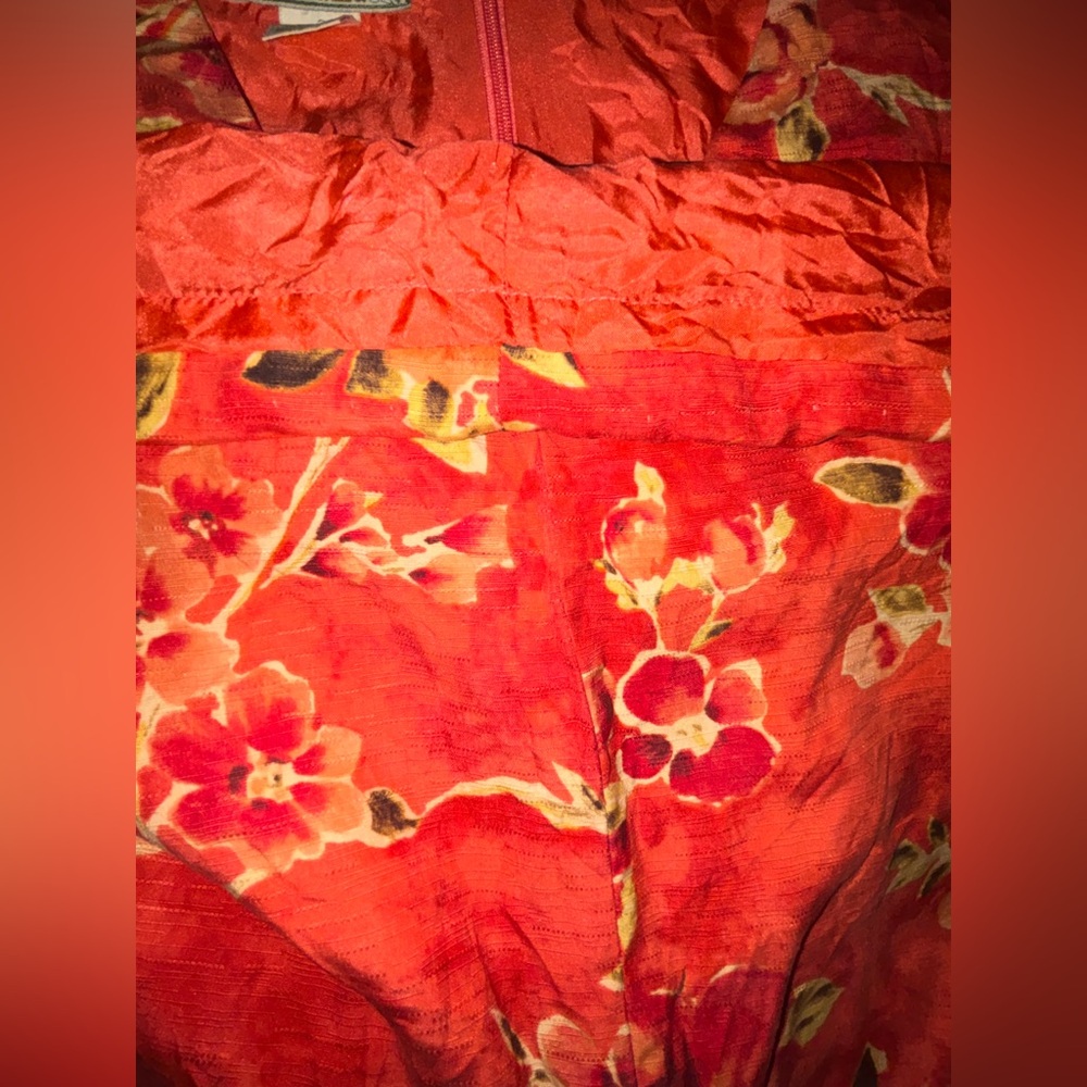 Tommy Bahama Floral Orange Sleeveless Dress - Picture 6 of 6